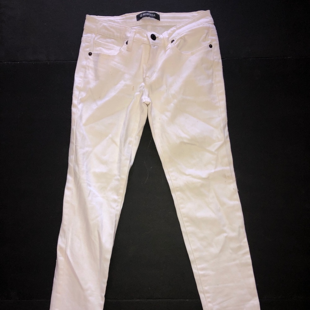 Monarda white skinny jeans